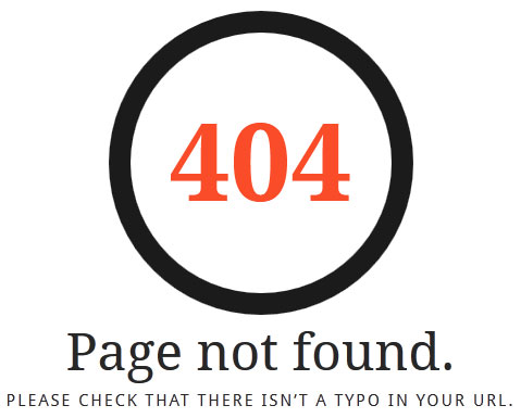 page not found